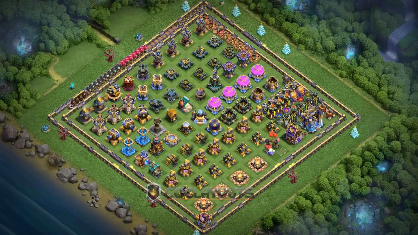 TH18 Troll Base Big Wall Box Layout Funny Easy Link